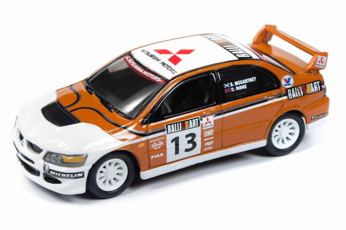 JOHNNY LIGHTNING IMPORT HEAT 2-PACK – 2004 Mitsubishi Lancer Evolution / 2000 Honda Civic Hatchback