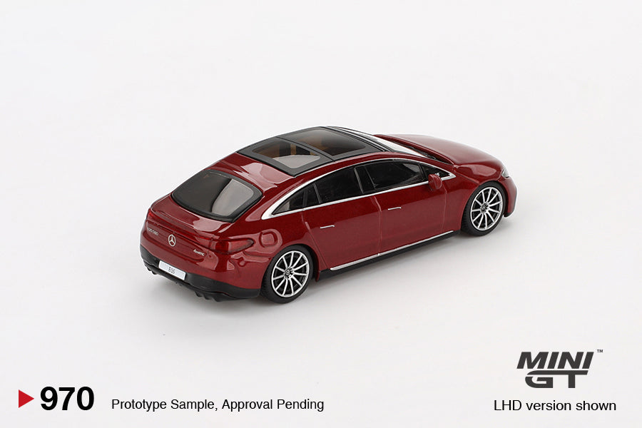 MINI GT #970 1/64 Mercedes-Benz EQS 580 4MATIC Red Metallic (RHD)