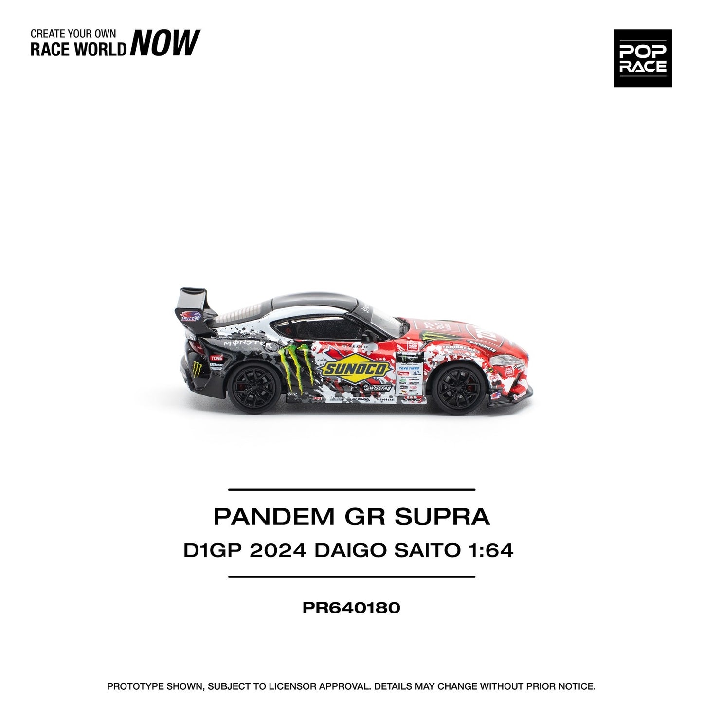 * PRE ORDER * POPRACE 1/64 PANDEM GR SUPRA D1GP 2024 DAIGO SAITO PR640180