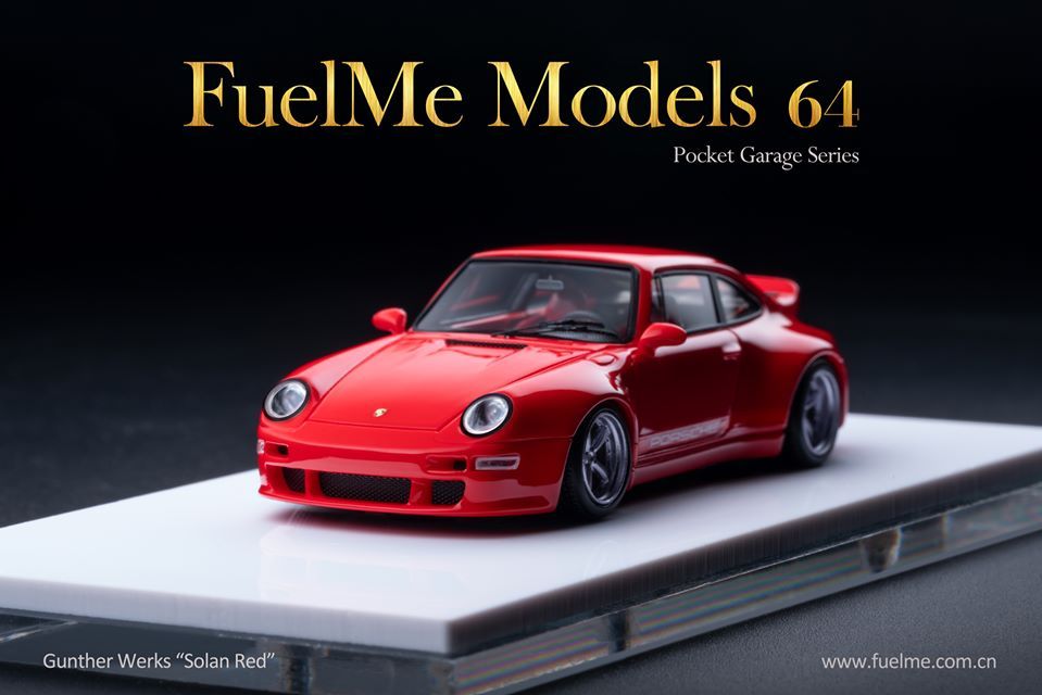 FuelMe 1:64 Limited Resin Model Car - Gunther Werks 993 Solan Red