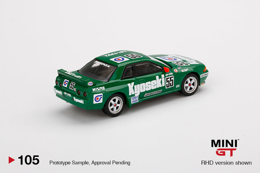 MINI GT #105 1/64 Nissan Skyline GT-R (R32) Gr. A #55 Kyoseki 1993 Japan TouringCar Championship RHD