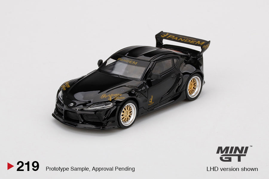 MINI GT #219 1/64 Pandem Toyota GR Supra V1.0 Black (RHD)