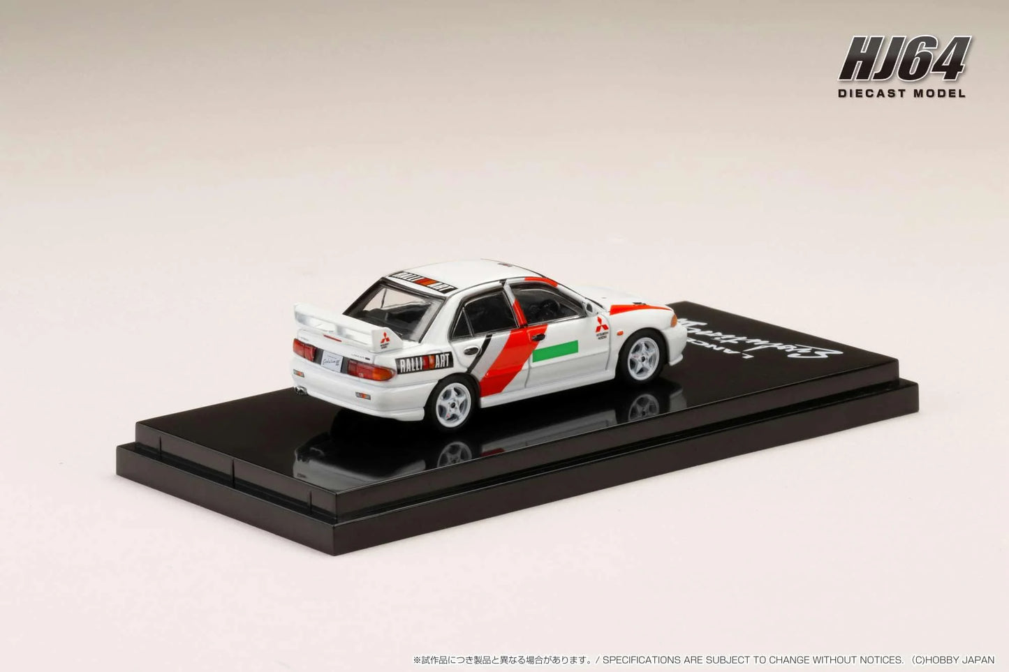 Hobby Japan 1/64 Mitsubishi Lancer Evo III GrA Scotia White