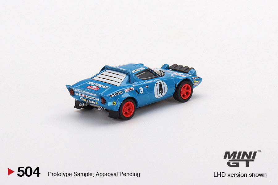 MINI GT #504 1/64 Lancia Stratos HF 1979 Rally Monte Carlo Winner #4