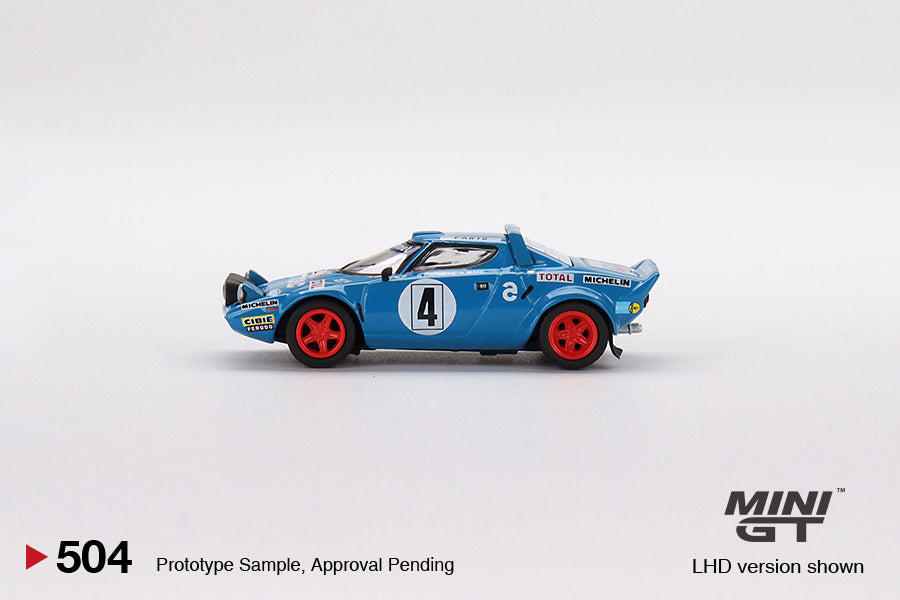 MINI GT #504 1/64 Lancia Stratos HF 1979 Rally Monte Carlo Winner #4