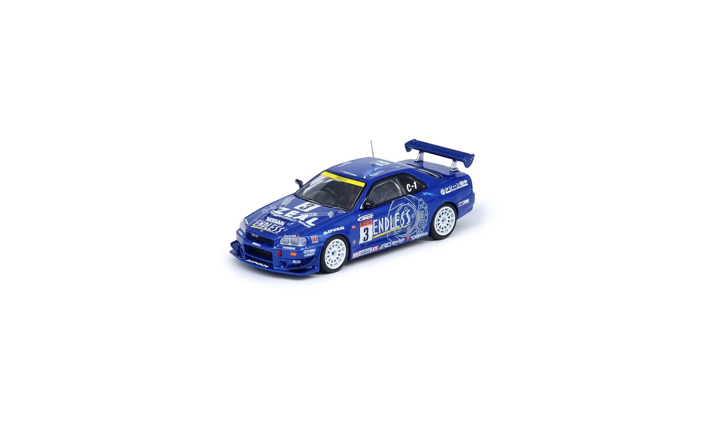 INNO 64 1/64 NISSAN SKYLINE GT-R (R34) #3 "ENDLESS ADVAN" Super Taikyu Series 2002 Winner