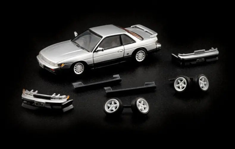 BM CREATION 1/64 NISSAN SILVIA S13 SILVER/GREY (RHD)