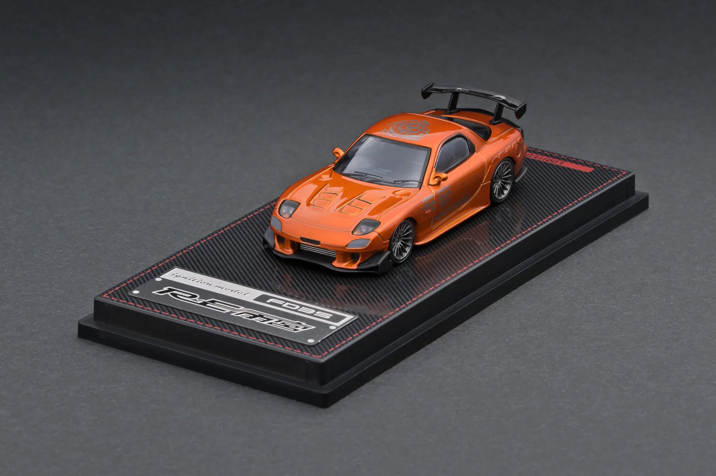 IGNITION MODEL 1/64 IG 1950 Mazda RX-7 (FD3S) RE Amemiya Orange Metallic