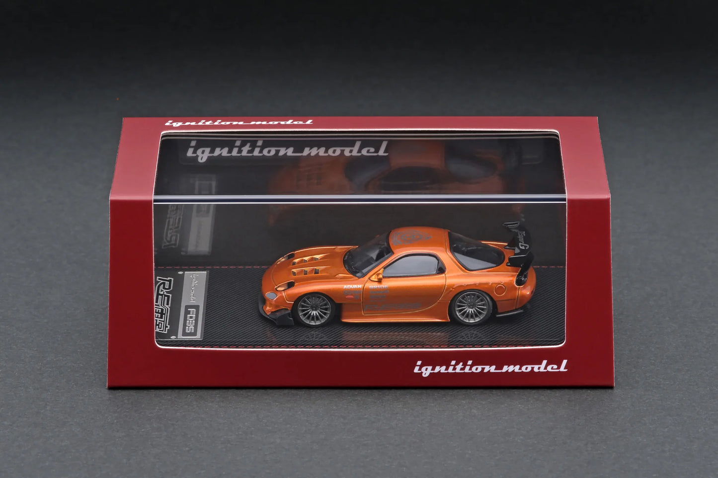 IGNITION MODEL 1/64 IG 1950 Mazda RX-7 (FD3S) RE Amemiya Orange Metallic