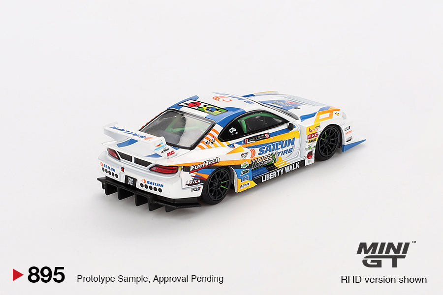 MINI GT #895 1/64 Nissan LB-Super Silhouette S15 SILVIA #555 2023 Formula Drift Japan * BLISTER PACK *