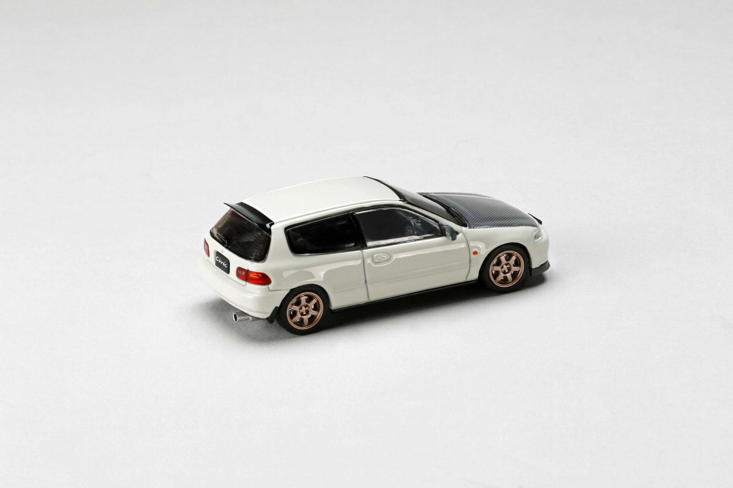 JDM64 1/64 Honda Civic EG6 SIR II (HJDM002) *JDM Version - White Carbon-Hood(07)