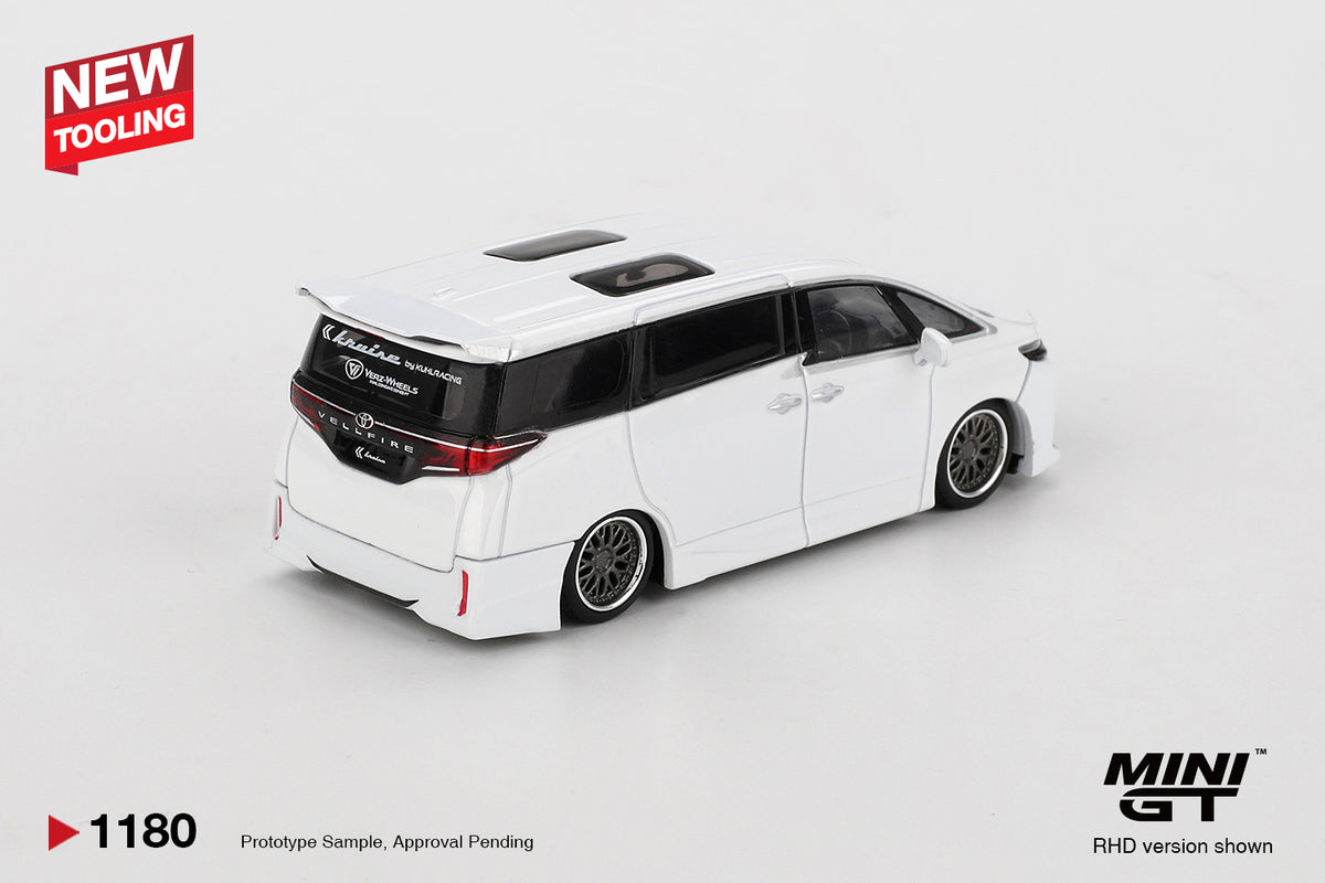 MINI GT #1180 1/64 Toyota Vellfire 40 KUHL White RHD
