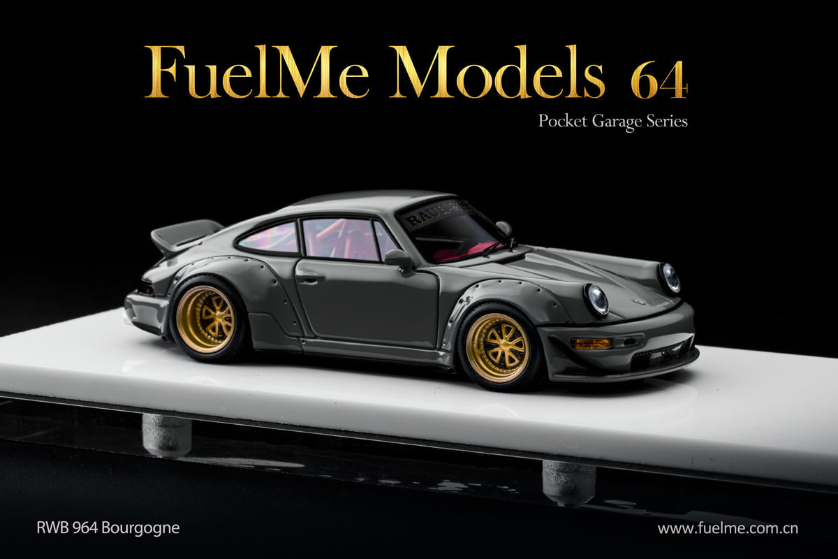 Fuel Me 1/64 Porsche RWB 964 "Bourgogne" Grey