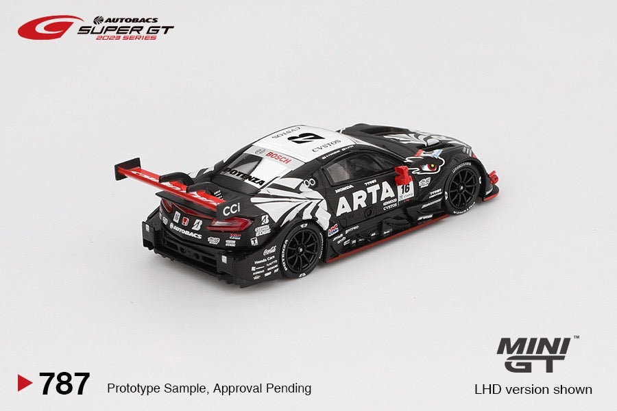 * PRE ORDER * MINI GT #787 1/64 Honda NSX-GT "Type S" GT500 #16 "ARTA MUGEN NSX-GT " ARTA 2023 SUPER GT Series