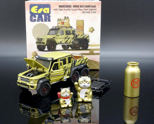 Era Car 1/64 SP71 Mercedes-Benz G63 AMG 6x6 with Tiger Family (Lunar New Year Edition)