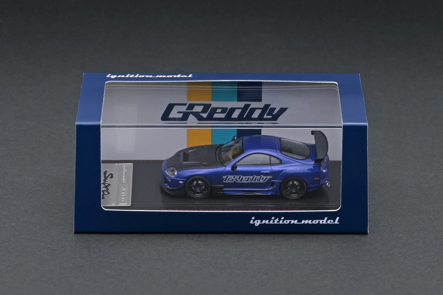 IGNITION MODEL 1/64 IG 2239 Toyota Supra (JZA80) RZ GReddy Blue Metallic