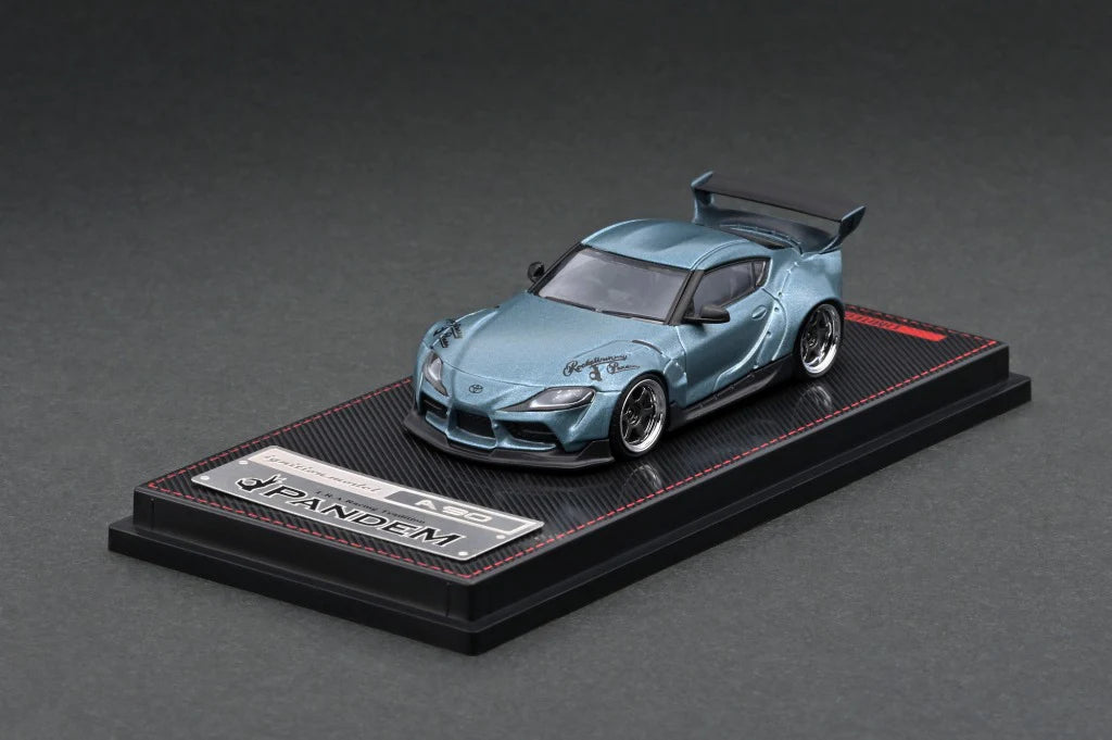 IGNITION MODEL 1/64 IG 2334 PANDEM Supra (A90) Matte Blue Gray Metallic