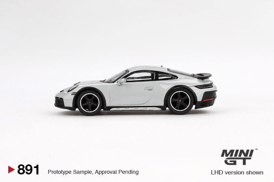 MINI GT #891 1/64 Porsche 911 Dakar Ice Gray Metallic (RHD)