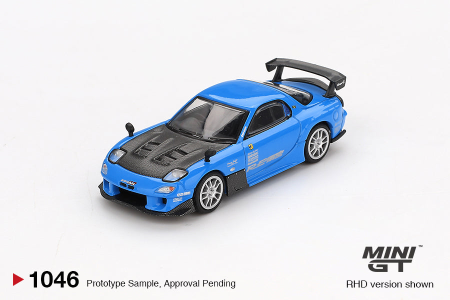 MINI GT #1046 1/64 Mazda RX-7 RE-Amemiya 20B NA 3ROTOR-7 “Ama-san Go” - BLISTER PACK