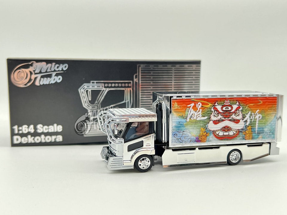 Micro turbo 1/64 Lion Dekotora Truck Chrome