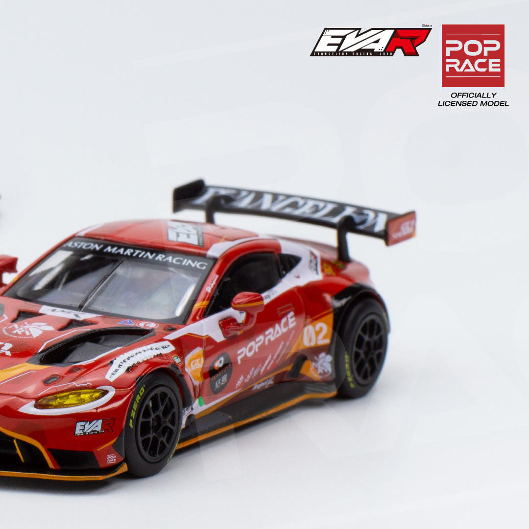 POP RACE 1/64 Aston Martin Vantage GT3 - EVA RT Production Model 02 with figure