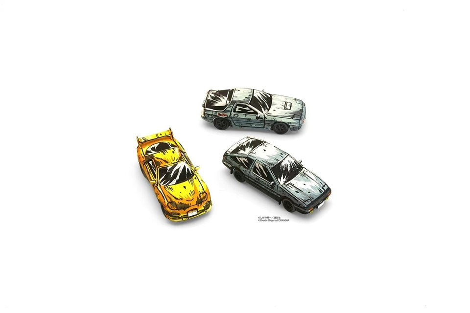 KYOSHO 1/64 INITIAL D COMIC EDITION 3 CAR SET