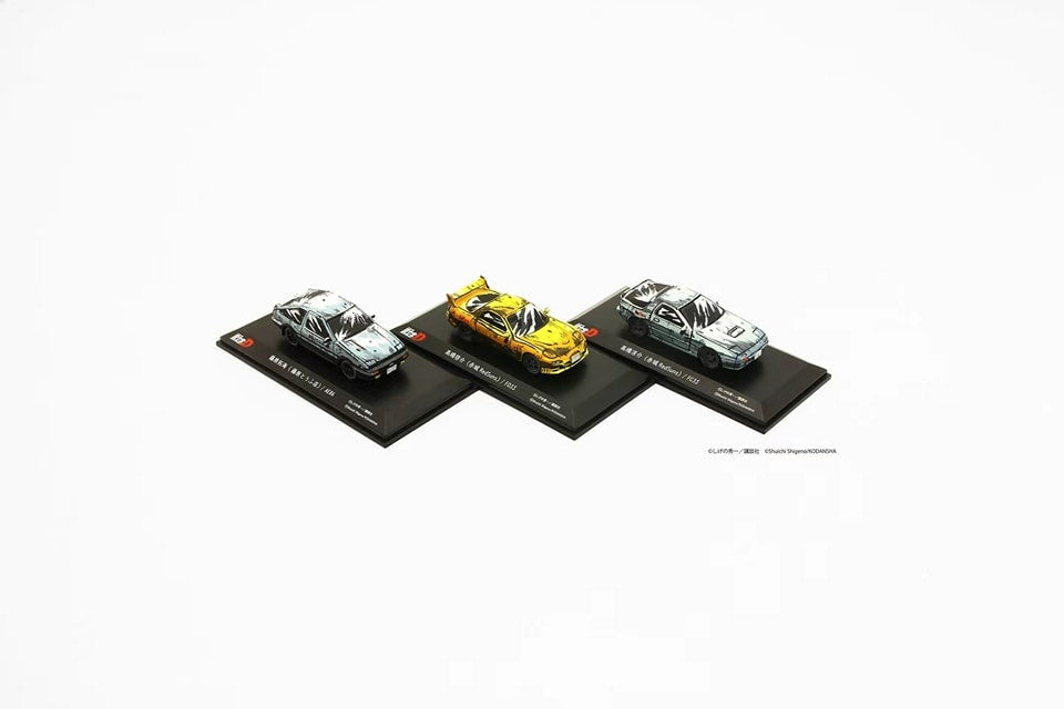 KYOSHO 1/64 INITIAL D COMIC EDITION 3 CAR SET