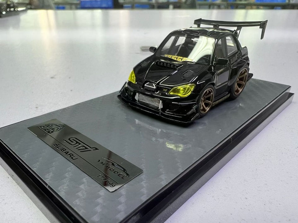 ERAQ X YM MODEL 1/64 Subaru impreza wrx sti voltex black gold