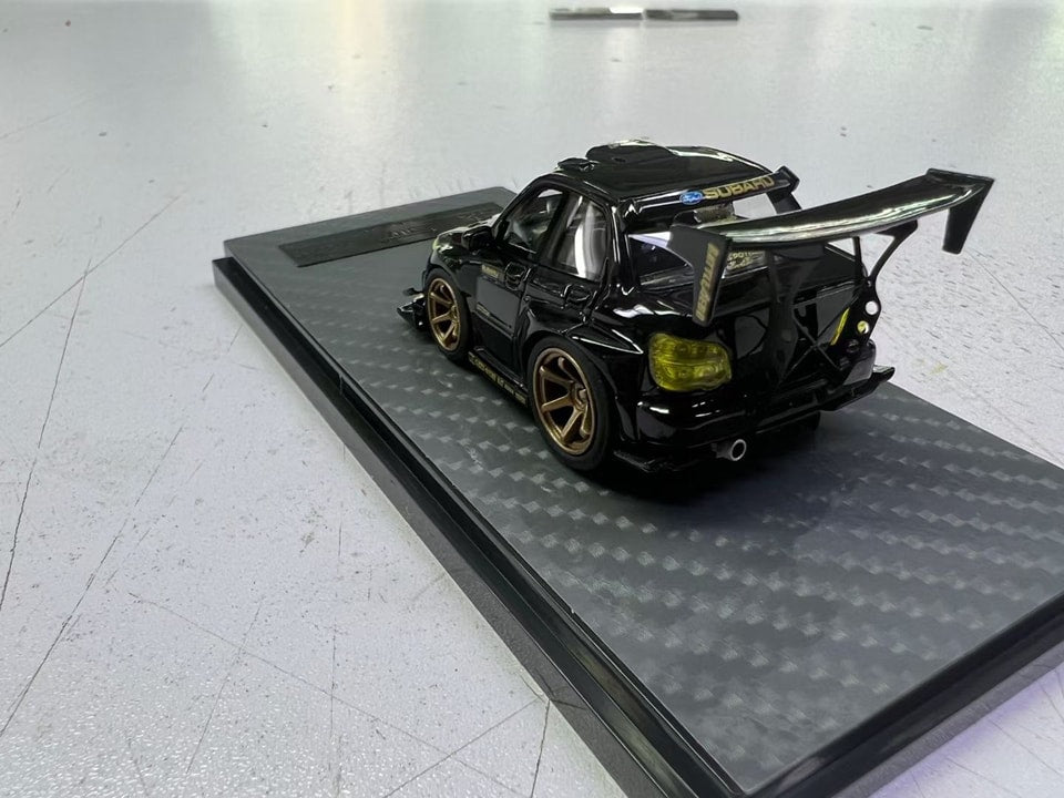 ERAQ X YM MODEL 1/64 Subaru impreza wrx sti voltex black gold