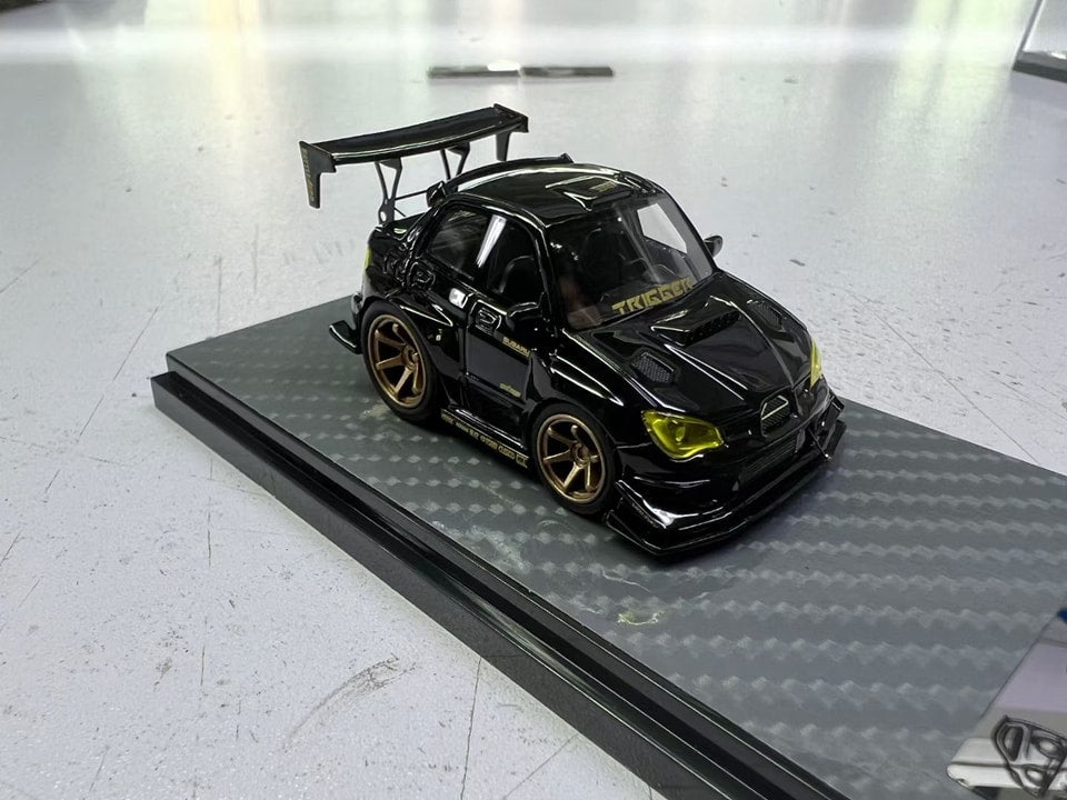 ERAQ X YM MODEL 1/64 Subaru impreza wrx sti voltex black gold