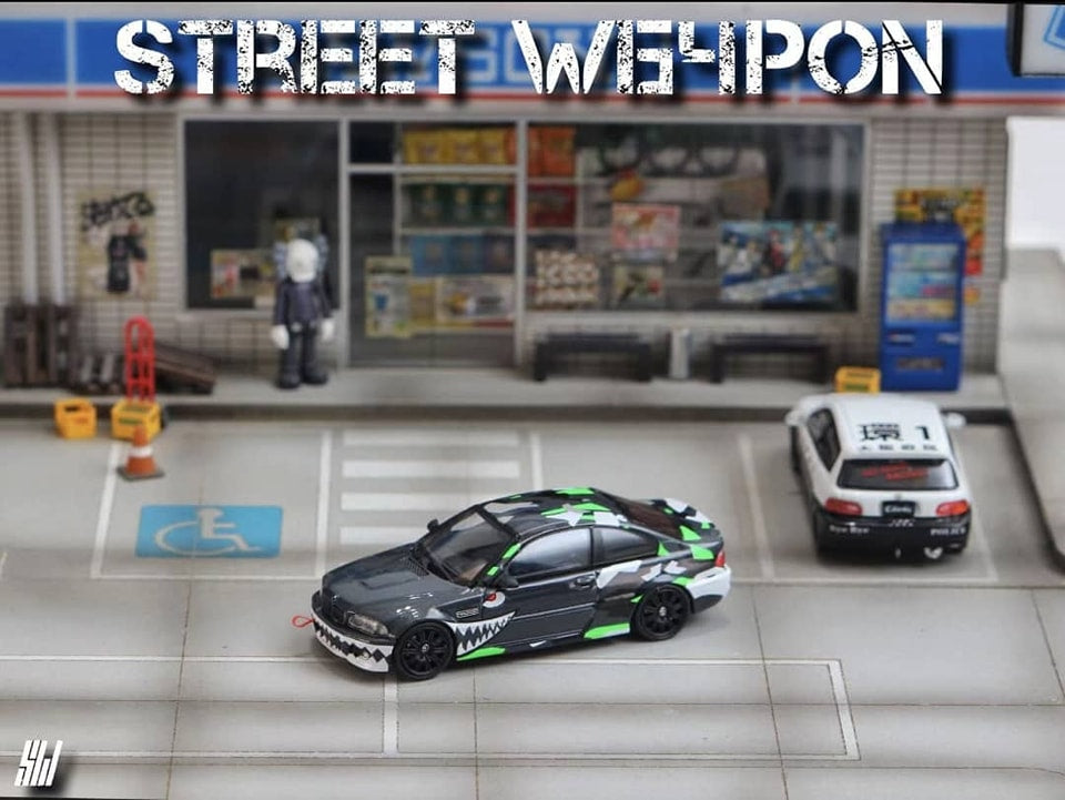 Street Weapon 1/64 M3 CSL E46 Black Shark Livery