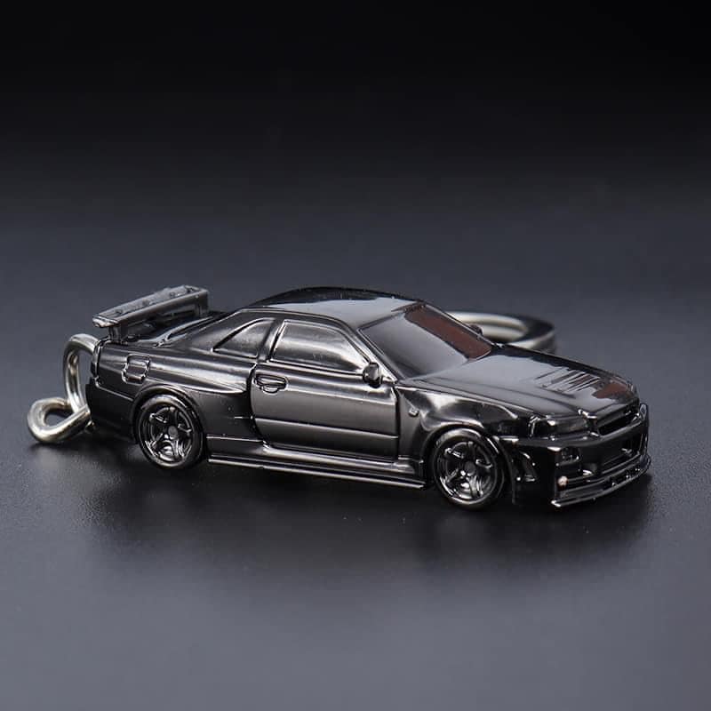 SEEKER 1/87 NISSAN SKYLINE GT-R R34 DIECAST KEYCHAIN