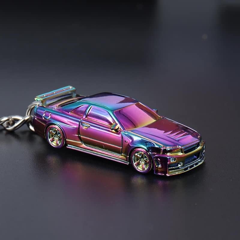 SEEKER 1/87 NISSAN SKYLINE GT-R R34 DIECAST KEYCHAIN