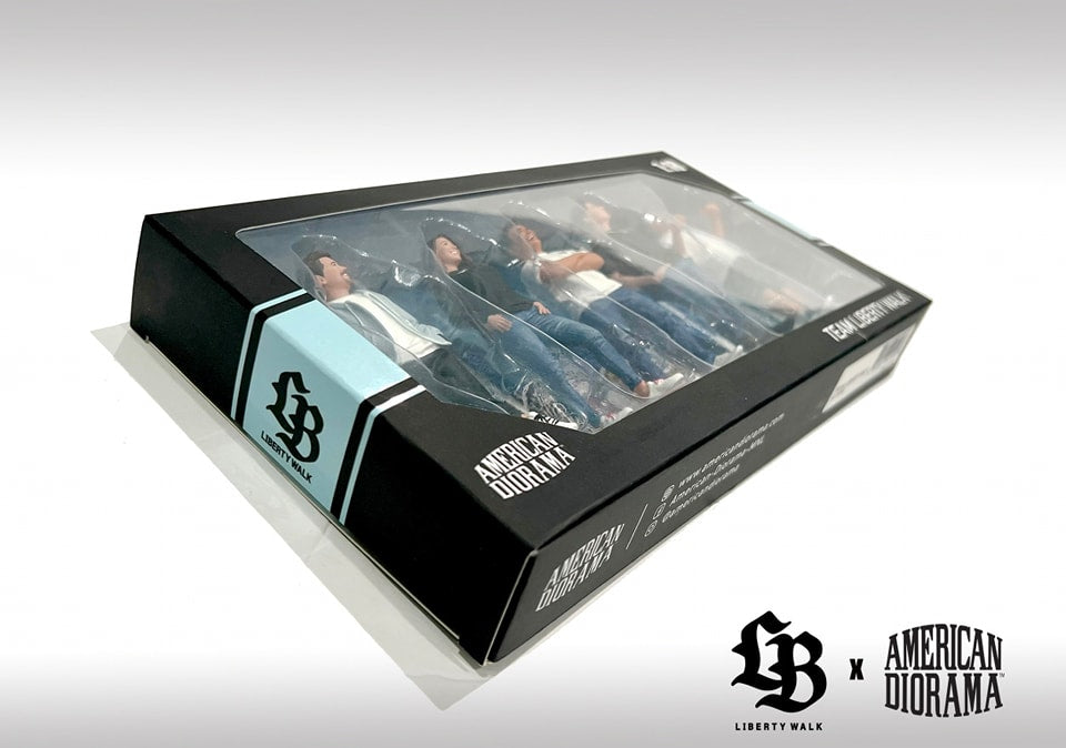AMERICAN DIORAMA "1:18 Figure Set: Team Liberty Walk RESIN