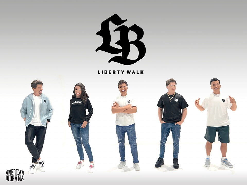 AMERICAN DIORAMA "1:18 Figure Set: Team Liberty Walk RESIN