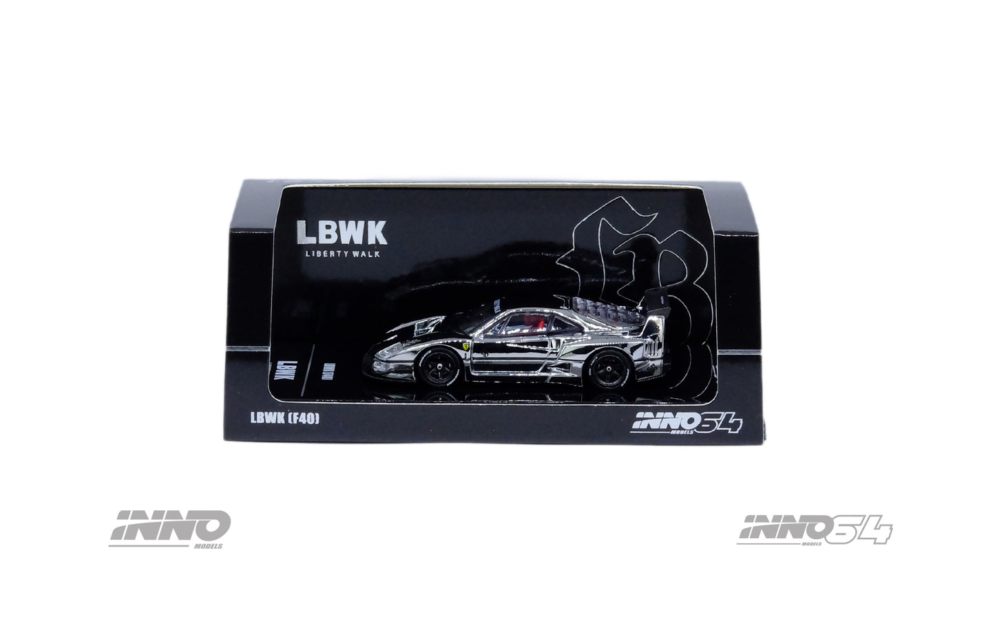INNO 64 LBWK F40 Silver Chrome Special Edition 🇨🇳 HEC24 EXCLUSIVE 🇨🇳