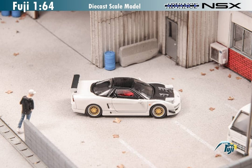 Fuji 1/64 NSX NA1 (BBS Rims) White Carbon-Hood