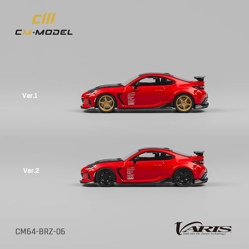 CM Model 1/64 Subaru & Varis Licensed Products BRZ Mk2 ZD8, Arising-1 Modified Red Color