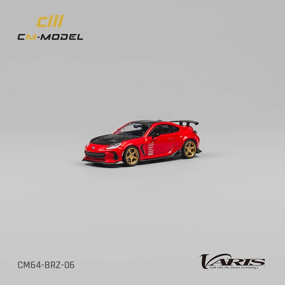 CM Model 1/64 Subaru & Varis Licensed Products BRZ Mk2 ZD8, Arising-1 Modified Red Color