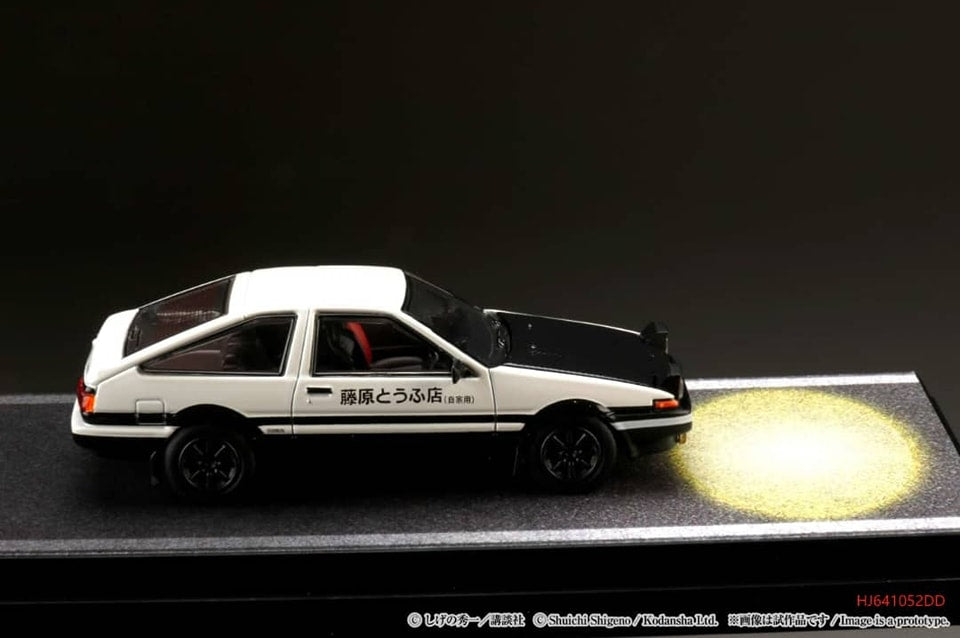 Hobby Japan 1/64 Toyota Sprinter Trueno GT Apex AE86 HJ641052DD - VS Tomoyuki Tachi( Carbon-Hood)