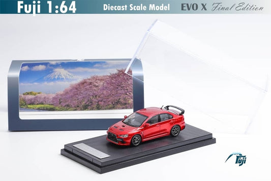 Fuji 1/64 Mitsubishi Lancer Evolution EVO X Final Edition Transparent Red