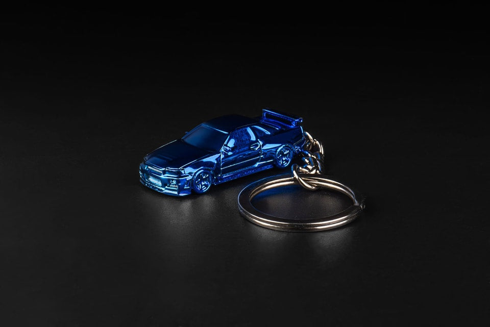 SEEKER 1/87 NISSAN SKYLINE GT-R R34 DIECAST KEYCHAIN 2ND RELEASE