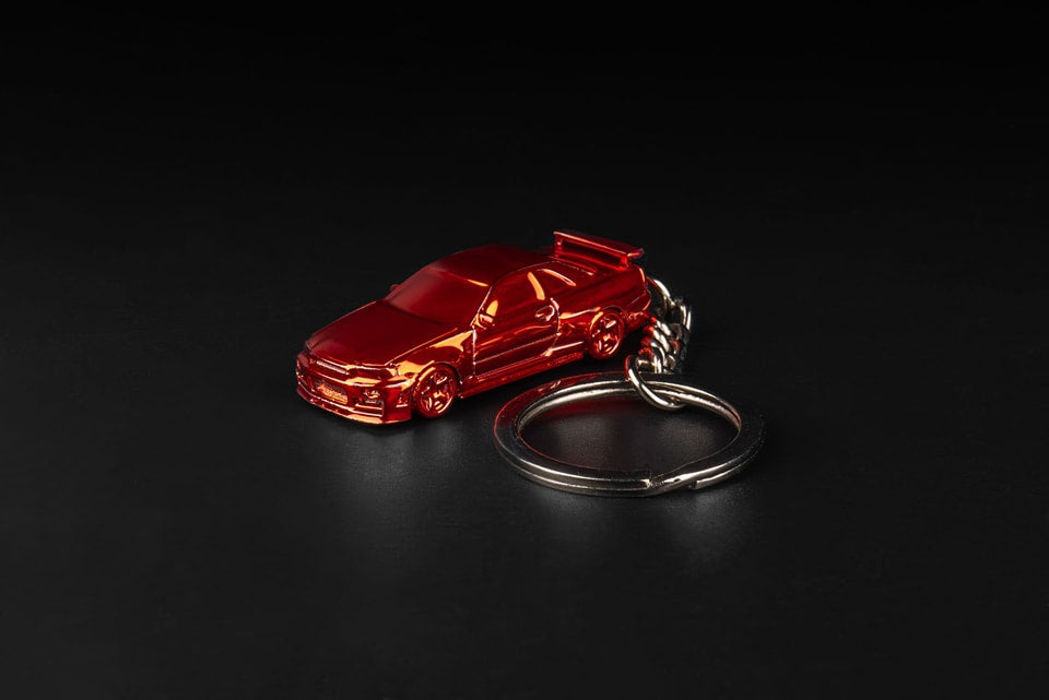 SEEKER 1/87 NISSAN SKYLINE GT-R R34 DIECAST KEYCHAIN 2ND RELEASE