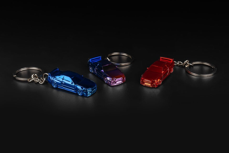 SEEKER 1/87 NISSAN SKYLINE GT-R R34 DIECAST KEYCHAIN 2ND RELEASE