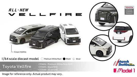MODEL 1 1/64 C33605 Toyota Vellfire Black RHD