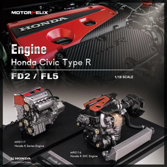 Motorhelix MH 1:18 Diecast Engine Model HONDA K20