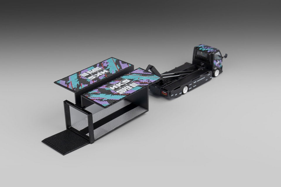 Micro Turbo 1/64 Custom Truck Metallic Black HKS