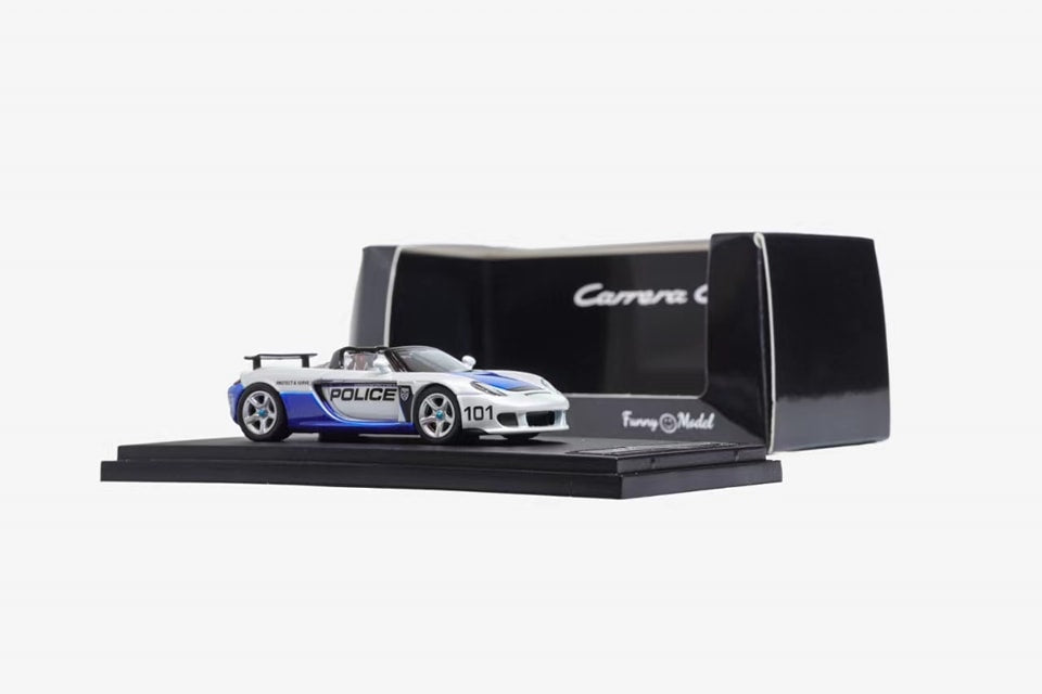Funny Model 1/64 Carrera GT diecast model. NFS police car with brown interior