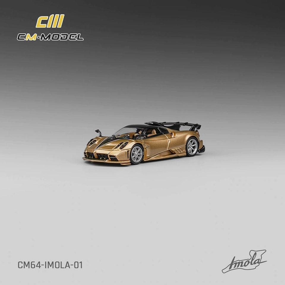 CM MODEL 1/64 Pagani Imola Full Carbon Gold Color