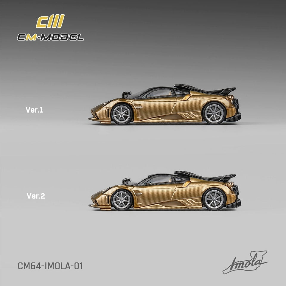 CM MODEL 1/64 Pagani Imola Full Carbon Gold Color